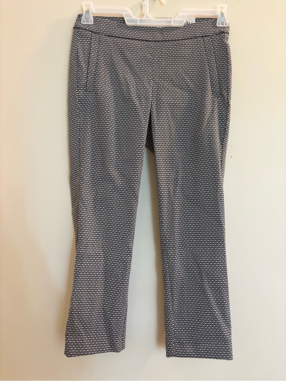 Elle Women’s Dress Pants in Black and White Micro Dot